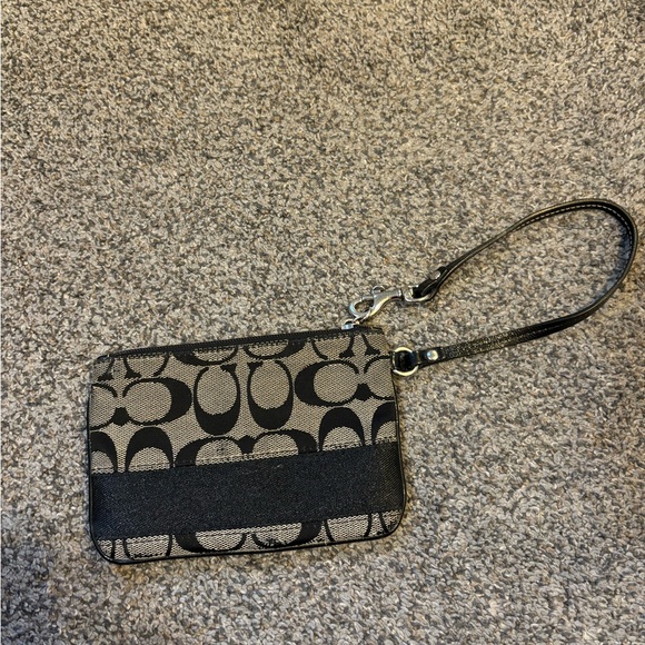 Coach Signature Strip Wristlet - Picture 2 of 4